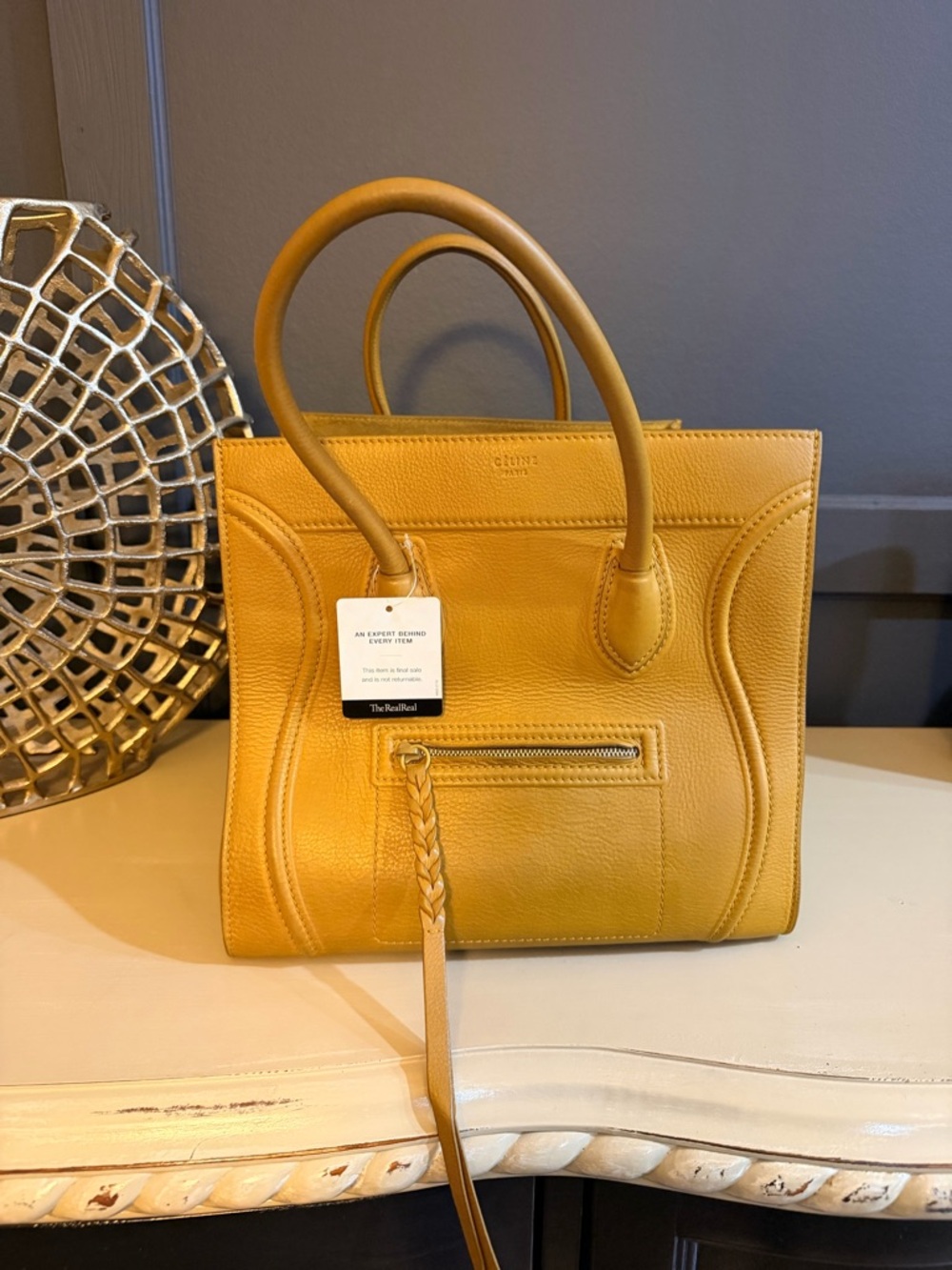 CELINE Phantom Luggage Tote – Mustard | Phoebe Philo Era - Picture 11 of 13